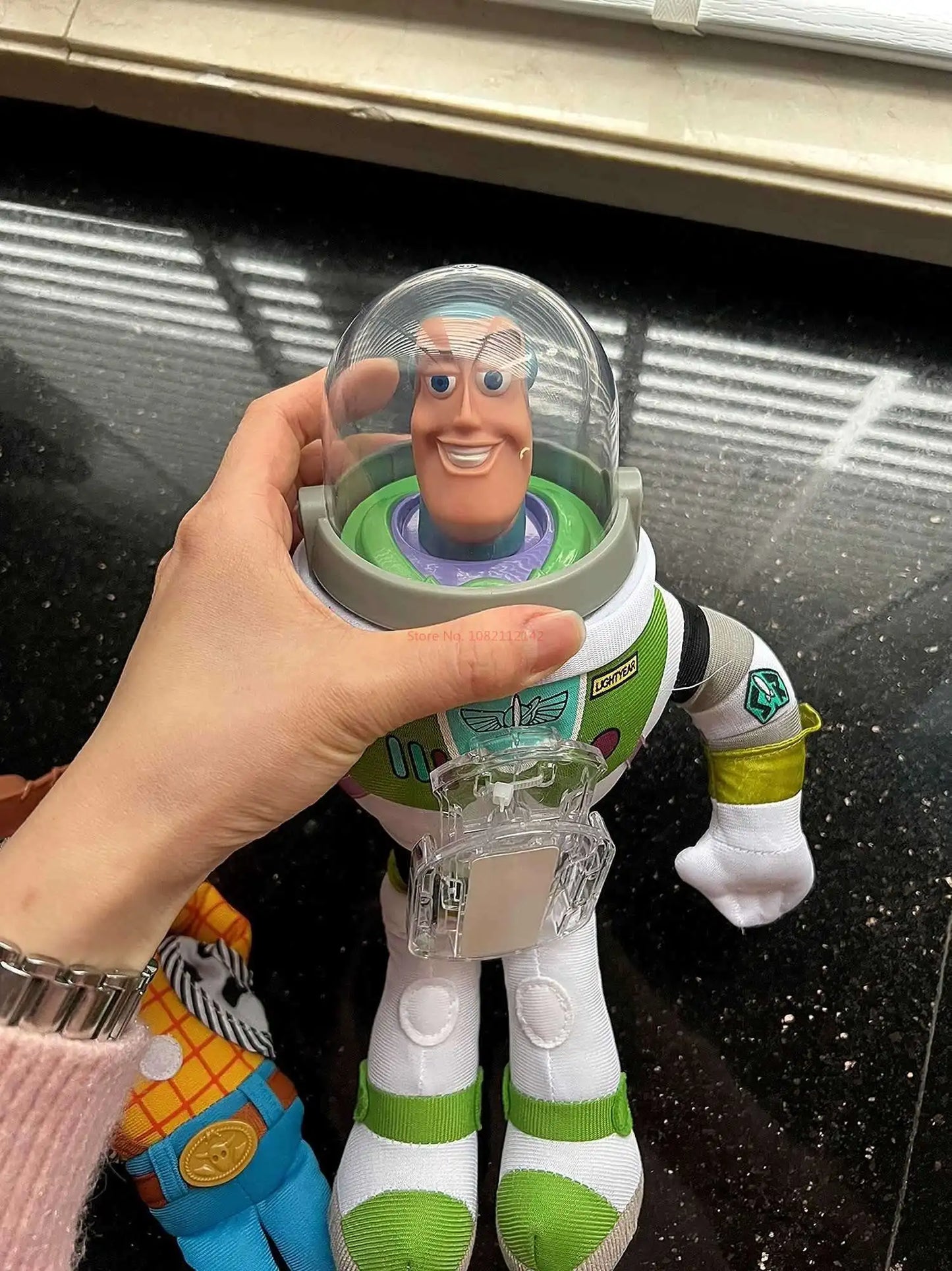 45cm Toy Story Sherif Woody Buzz Lightyear Car Dolls Toys Outside Hang Toys Cute Auto Accessories Car Decoration Doll