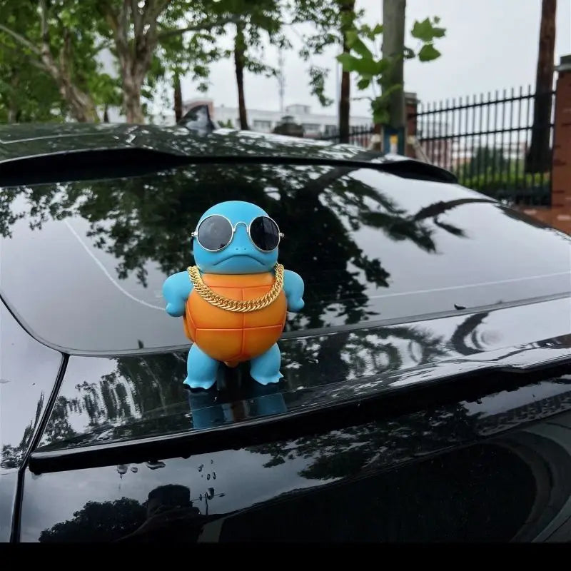 New Hot Sale Anime Pokemon Squirtle Will Spray Water Jenny Turtle Car Accessories Spray Water Big Size Proud And Cute Model Toys