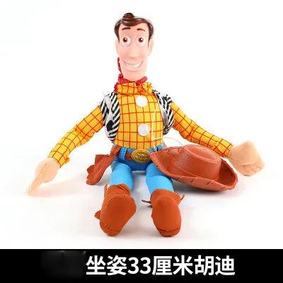 45cm Toy Story Sherif Woody Buzz Lightyear Car Dolls Toys Outside Hang Toys Cute Auto Accessories Car Decoration Doll