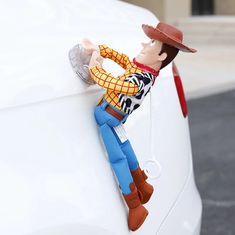 45cm Toy Story Sherif Woody Buzz Lightyear Car Dolls Toys Outside Hang Toys Cute Auto Accessories Car Decoration Doll