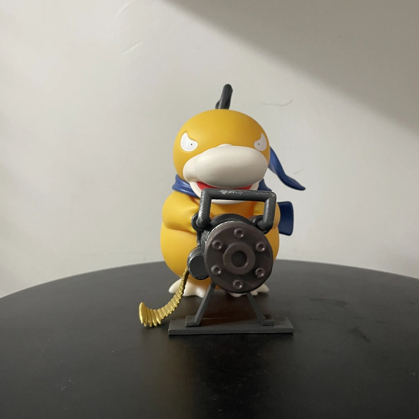 9/15cm Cartoon Pokemon Gatling Gun Psyduck Standing Posture Action Figure Collection Model Car Ornament Desktop Decor Toy Gifts