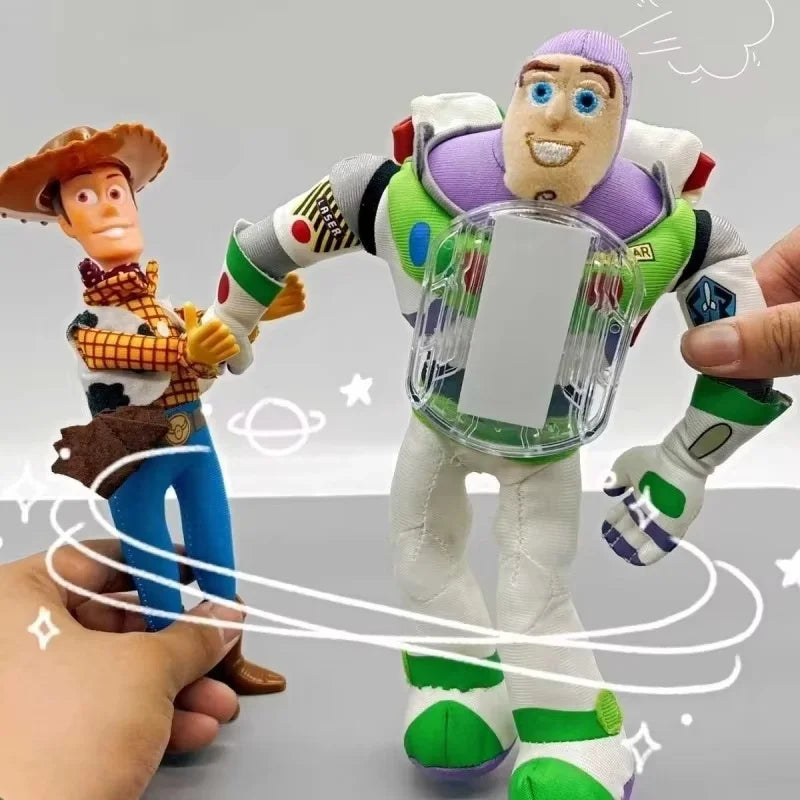 45cm Toy Story Sherif Woody Buzz Lightyear Car Dolls Toys Outside Hang Toys Cute Auto Accessories Car Decoration Doll
