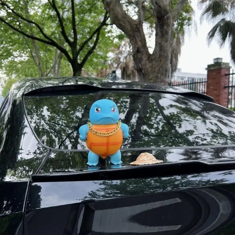 New Hot Sale Anime Pokemon Squirtle Will Spray Water Jenny Turtle Car Accessories Spray Water Big Size Proud And Cute Model Toys