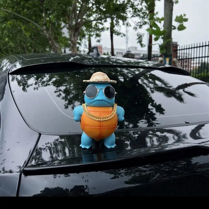 New Hot Sale Anime Pokemon Squirtle Will Spray Water Jenny Turtle Car Accessories Spray Water Big Size Proud And Cute Model Toys