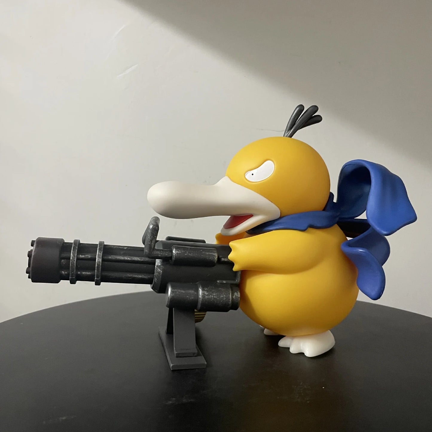 9/15cm Cartoon Pokemon Gatling Gun Psyduck Standing Posture Action Figure Collection Model Car Ornament Desktop Decor Toy Gifts
