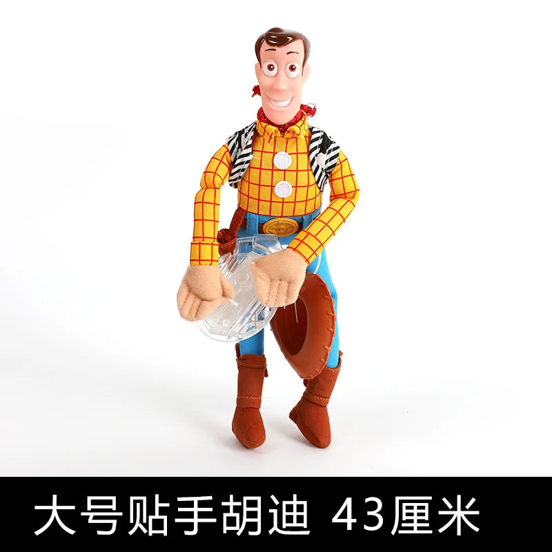 45cm Toy Story Sherif Woody Buzz Lightyear Car Dolls Toys Outside Hang Toys Cute Auto Accessories Car Decoration Doll