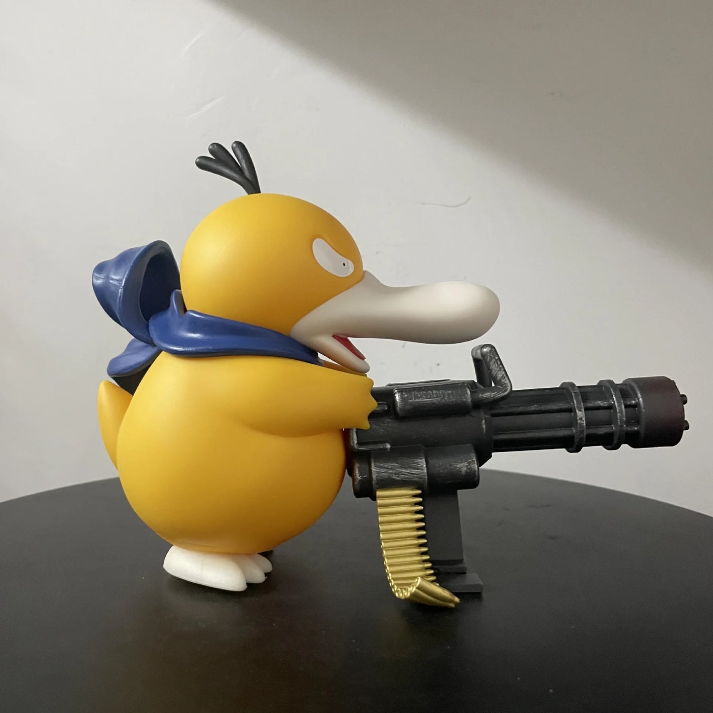 9/15cm Cartoon Pokemon Gatling Gun Psyduck Standing Posture Action Figure Collection Model Car Ornament Desktop Decor Toy Gifts