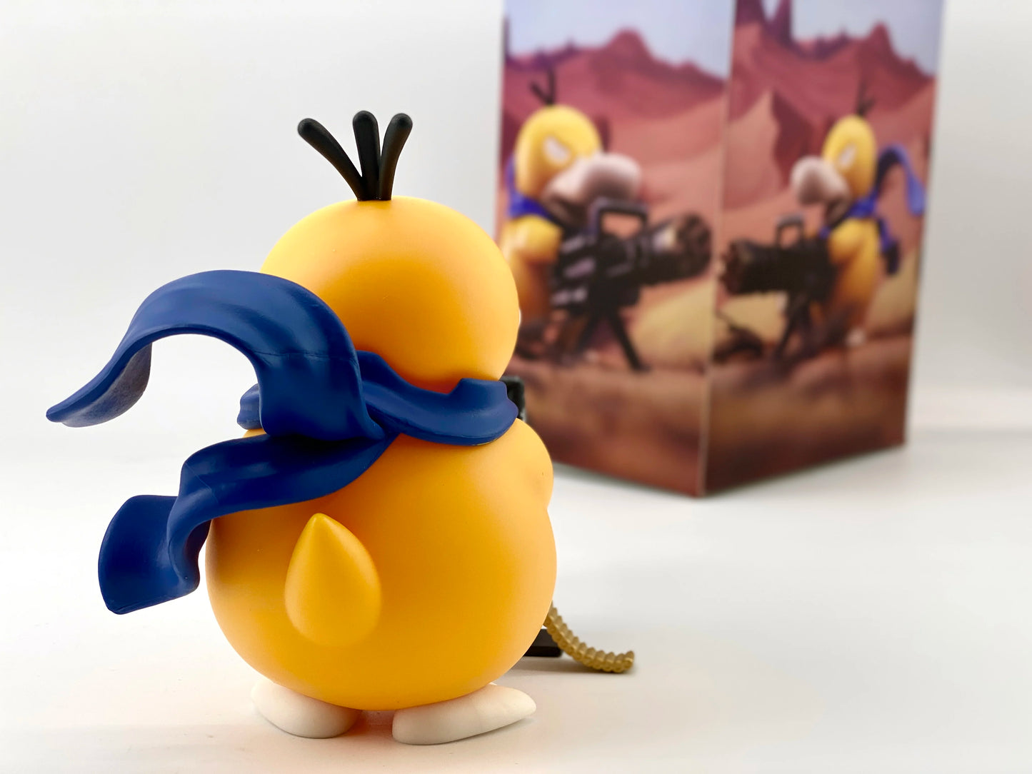 Psyduck Gatling Gun Anime Figure - 9/15cm Cross Dressing PVC Statue Model Collectible Decor Creative Gift for Birthday