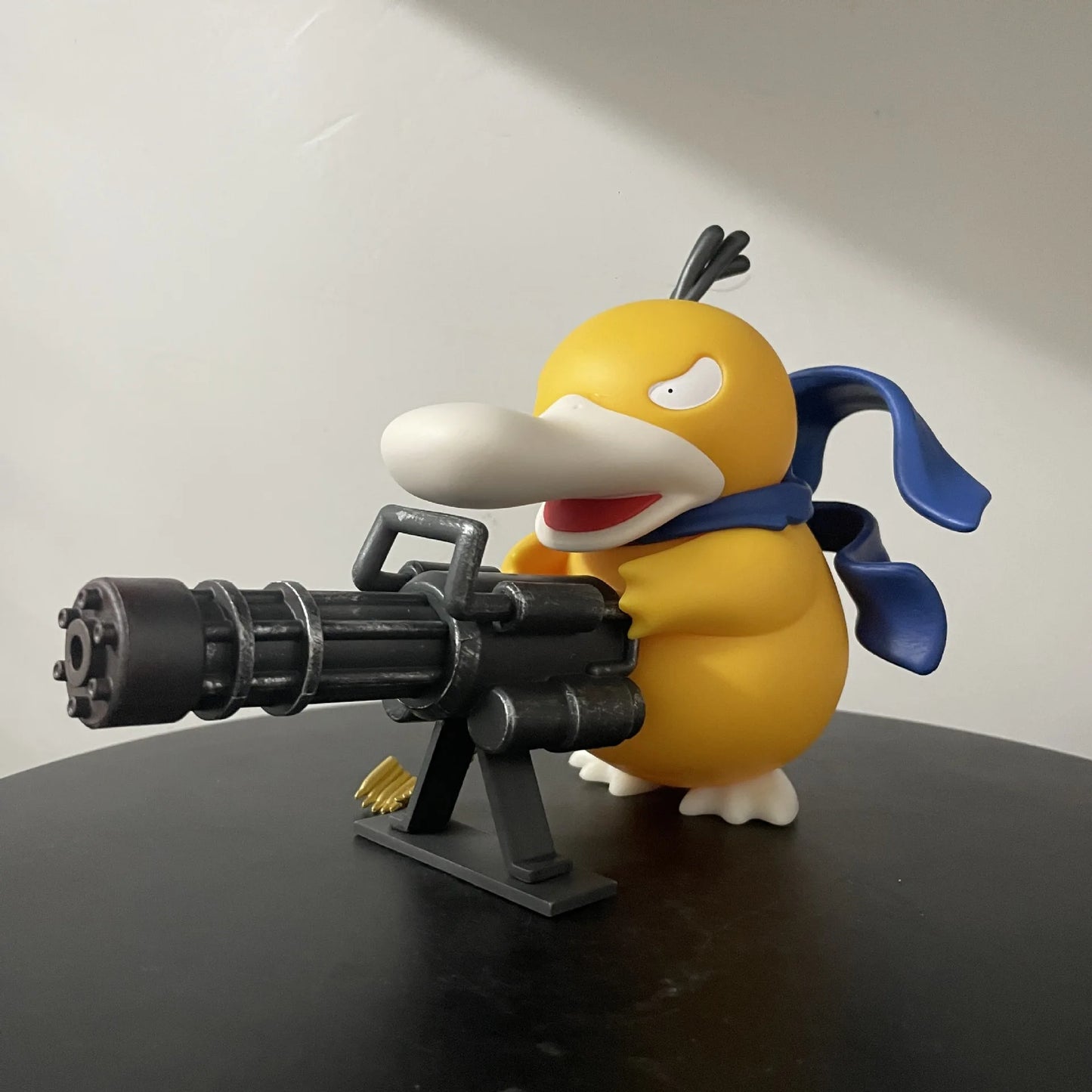 9/15cm Cartoon Pokemon Gatling Gun Psyduck Standing Posture Action Figure Collection Model Car Ornament Desktop Decor Toy Gifts